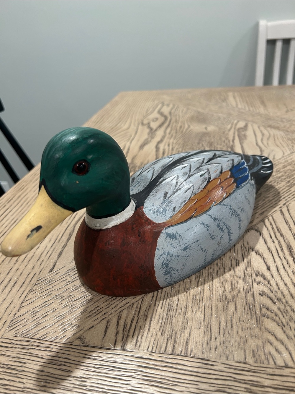 Hand-Painted Mallard Duck Decorative